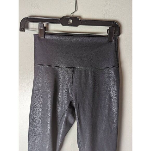 LULULEMON ATHLETICA Wunder Crop High-Rise 'Foil 21' Size 4 - Picture 8 of 9